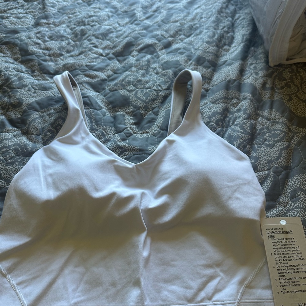 Lululemon Athletica Align White Tank Top